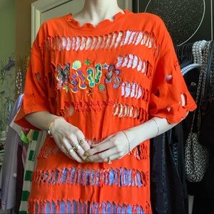 ✨SOLD✨ swimsuit orange cover up